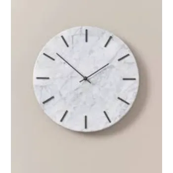  Libra Brass Inlay And Marble Wall Clock