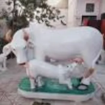 Sancheti Graphitech Services Pvt. Ltd Marble Cow Statue