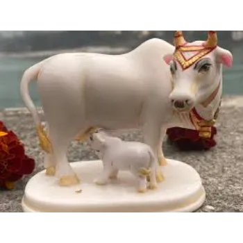  Marble Kamdhenu  Cow Statue