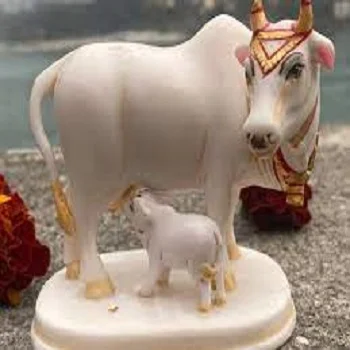 Kamadhenu Marble Cow Statue