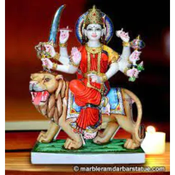 White Marble Dugra Statue
