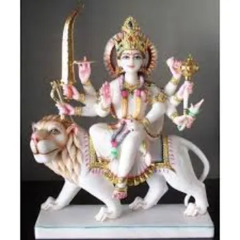  White Marble Durga Statue
