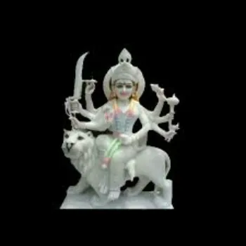  White Marble Durga Statue