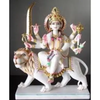  White marble Durga Statue