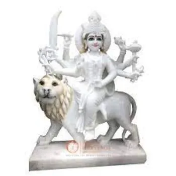  White Marble Durga Statue