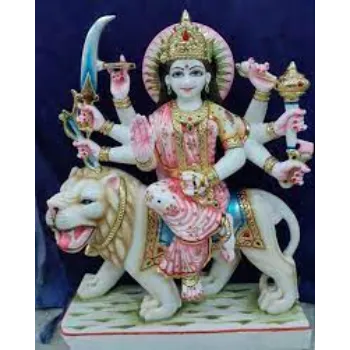  White Marble Durga Statue