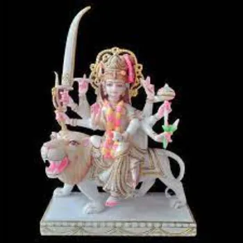 White Marble Durga Statue