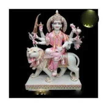 White Marble Durga Statue
