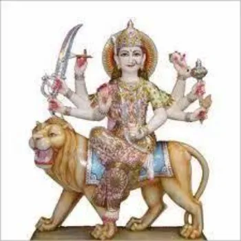 White Marble Durga Statue