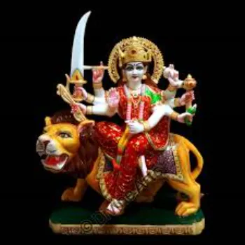 White Marble Durga Statue