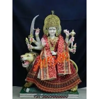 Sancheti Graphitech Services Pvt. Ltd. Marble Durga Statue