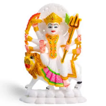  Handicrafts White Marble Lord Maa Statue