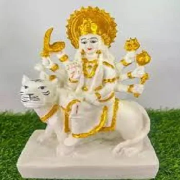 White Marble Durga Statue