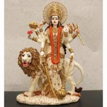  White Marble Durga Statue