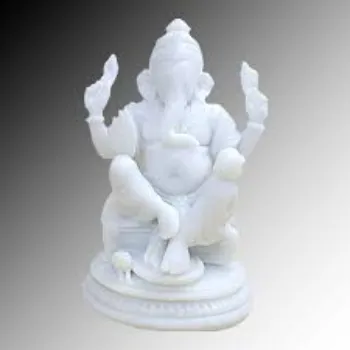  White Marble Ganesh Statue