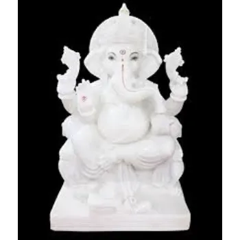  White Marble Ganesh Statue