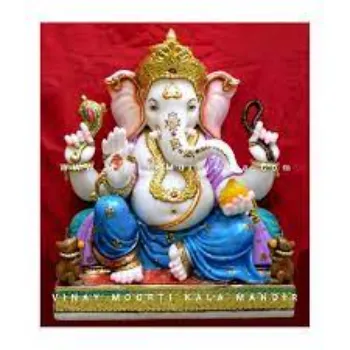  White Marble Ganesh Statue