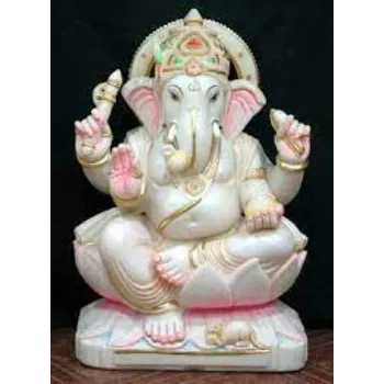 White Marble Ganesh Statue