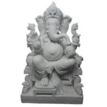  White Marble Ganesh Statue