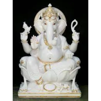  White Marble Ganesh Statue