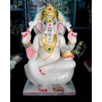 White Marble Ganesh Statue