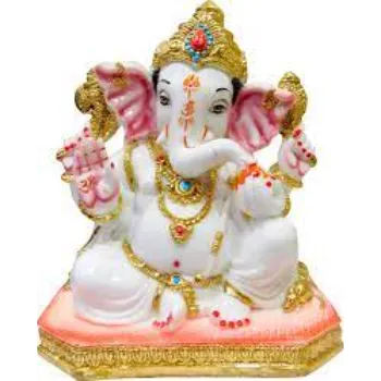 White Marble Ganesh Statue