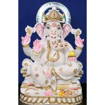  White Marble Ganesh Statue