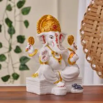  White Marble Ganesh Statue