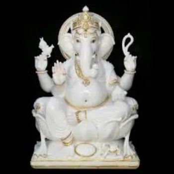  White Marble Ganesh Statue