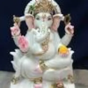 ANKIT INDUSTRIES Marble Ganesh Statue