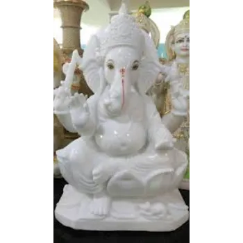 White Marble Ganesh Statue