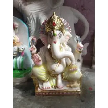  White Marble Ganesh Statue