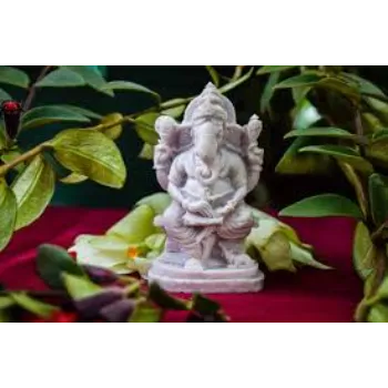 White Marble Ganesh Statue
