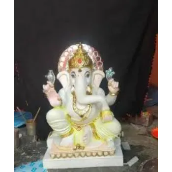 White Marble Ganesh Statue