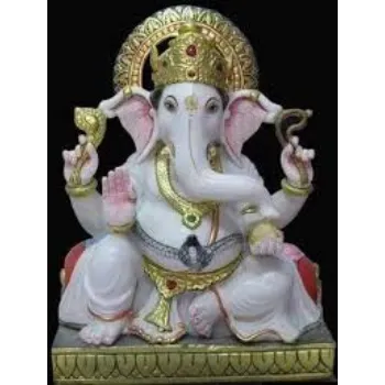  White Marble Ganesh Statue