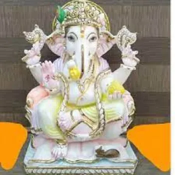 Rudraksha Mart Marble Ganesh Statue