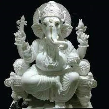 White Marble Ganesh Statue