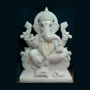  White Marble Ganesh Statue