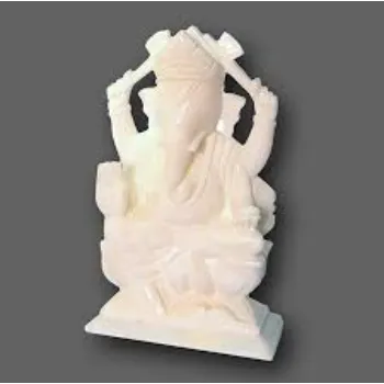  White Marble Ganesh  Statue