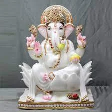 White Marble Ganesh statue