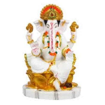 White Marble Ganesh Statue