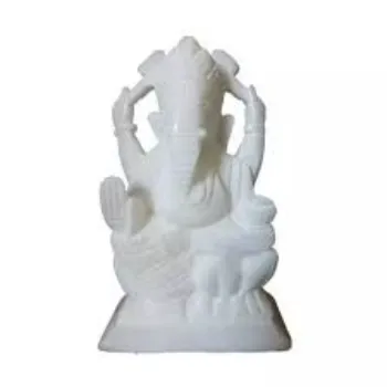  White Marble Ganesh Statue