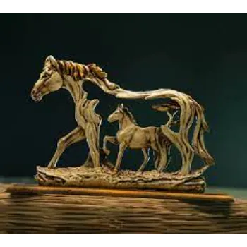 Antique Handmade Polyresin Horse Baby Showpieceanimal