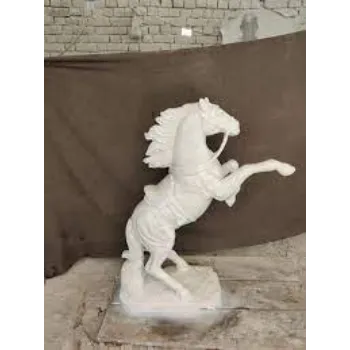 White Marble Horse Statue