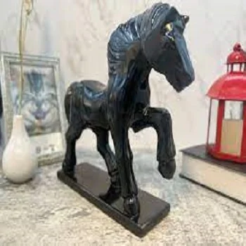 Black Trojan Horse Statue