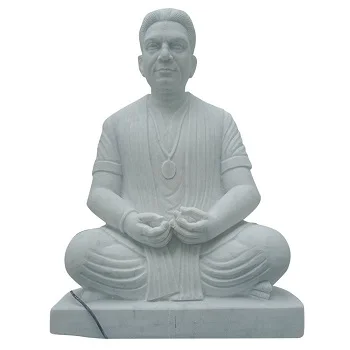 White Basweshwar Maharaj Statue