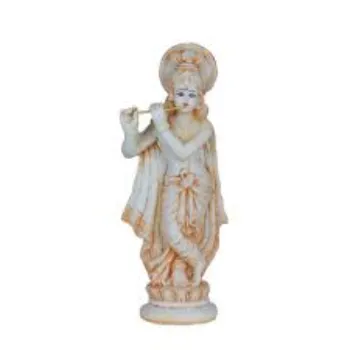  White Marble Krishna Statue
