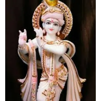  White Marble krishna Statue