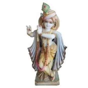 White  Marble Krishna Statue