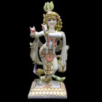  Hindu Lord Krishna Marble Statue